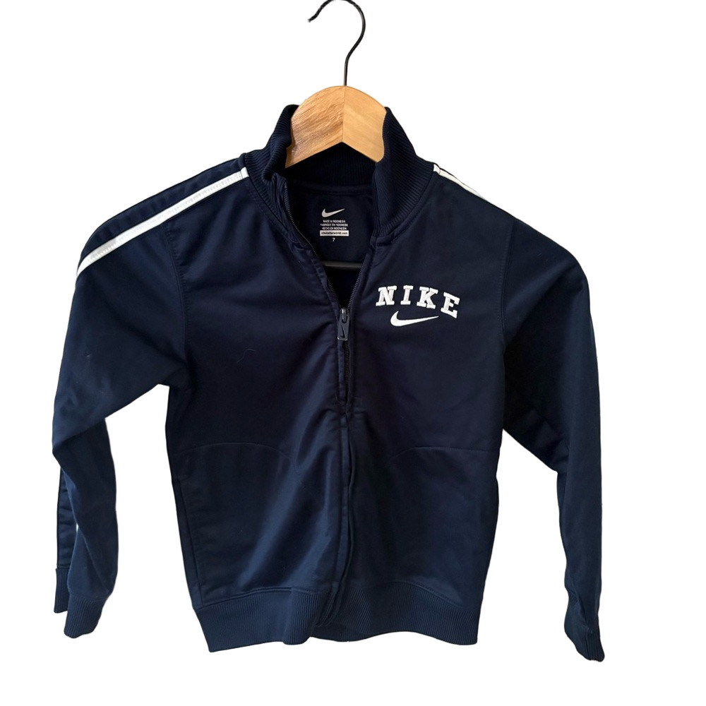 Nike Dark Blue Jacket with White Logo